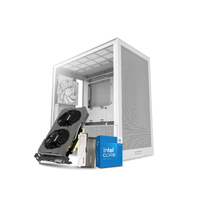 คอมพิวเตอร์ตั้งโต๊ะโทนสีขาวมินิมอล Intel Core i5-14400F + RTX 3050 6GB | RAM 16GB / SSD 500GB (เคส N