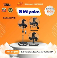 FAN MIYAKO KST 182 PRC | Kipas Angin Remot 18 inch 3in1