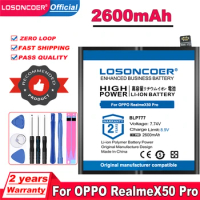 LOSONCOER Top Brand 100% New 2600mAh BLP777 Mobile Phone Battery For OPPO Realme X50 Pro RealmeX50 Pro 5G Mobile Phone