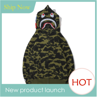 G&MN ญี่ปุ่นเจ้าแบรนด์ bape ฉลามคลาสสิก hoodie ชายและหญิงคาร์ดิแกน Camo เสื้อกันหนาว  XS-5XL