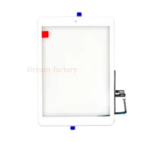 50pcs DHL Shipping For iPad 2018 A1893 A1954 Touch Screen Digitizer For iPad 6th includes Home Button +Camera holder+Adhesive