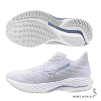 Mizuno 美津濃 慢跑鞋 女鞋 WAVE RIDER 28 4E超寬楦 白藍【運動世界】J1GD240623