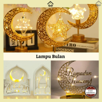 Ready Stock 2025 Viral Hari Raya Idul Fitri Hari Raya Aidilfitri Lampu Ramadan Star Moon Raya Hiasan