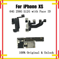 Original Motherboard Clean ICloud for IPhone X XR XS Motherboard with Face ID 64GB 128GB Support IOS Update Logic Xs Max Board
