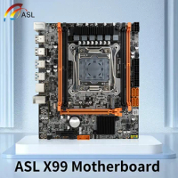 ASL X99 Motherboard Set Kit X99 Support Intel E5 LGA E5 2689 V4 2673 2650 CPU DDR4 8G 2400 RAM M.2 Slot X99 Motherboard Server