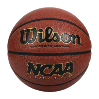 WILSON NCAA 限定款籃球-訓練 戶外 室內 7號球 威爾森 咖啡黑金(WTB0658XB)