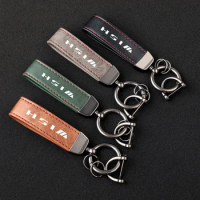 Car Premium Material Leather Car Key Ring Chain Car Interior Keychain for Toyota wish car accessories