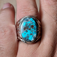 batu akik pirus persia biru