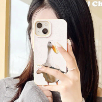 สำหรับ iPhone 11 13 For เคสไอโฟน14 15 12 Pro Max X XS XR 6 7 8 14 15 Plus 12 13MINI น่ารัก ตลก ห่านแ