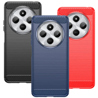 เคส TPU แปรงคาร์บอน, เคสนิ่ม TPU ป้องกันการกระแทก, สำหรับ Huawei Nova 12 Pro, 12Ultra, 10 SE, 2i, 3i