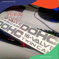 Sticker DOHC 16-Valve Twincam Cut High Quality  1 Set Right Left Door