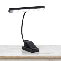 Book Light for Reading Rechargeable Book Light with Clip Eye Caring Lightweight Book Light 18 LED Piano Music Stand