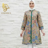 Langitjua - Saridewi 01 Tunik Batik Tiga Negeri Model Simple elegan | Tunik Batik Formal Busui Frien