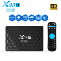 X98H Pro Android 12 TV Box Allwinner H618 AV1 2.4G 5G Dual Wifi6 BT5.0 6K Media Player 1080P 1000M Smart Fast Apps Set Top Box