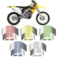 21" 19" Wheel Hub Motorcycle Accessories Stickers Rim Decal Reflective Stripe Set For Suzuki RMZ250 RMZ 250 Z 2004-2021
