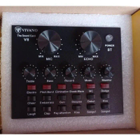 Soundcard V8 Mixer External Singing Live Audio Bluetooth - V8 VIVANO, STANDAR PACK