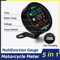 Motorcycle electronics For NMAX PCX XMAX 125 250 300 XJ6 CB650F AEROX Water Temperature Hour counter meter engine hours