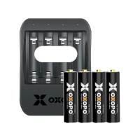 【OXOPO】XSIII系列 1.5V 快充鋰電池組(4號4入+充電器)