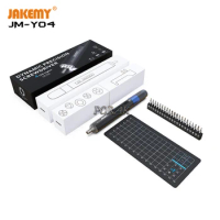 JAKEMY JM-Y04 25in1 Electric Screwdriver With 21pcs Screw Bits &amp; 1pc Magnetic Measuring Mat Rechargeable Precision Screw Driver