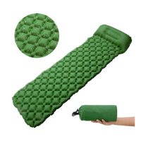Outdoor inflating Mattress with Pillow Foldable Air Sleeping Pad Camping Mat Air Cushion Hiking Camp Air Mattress Leisure Mats
