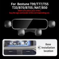 Mini Car Phone Holder For Bestune T99 T77 T55 T33 B70 B70S NAT B50 Bracket GPS Stand Outlet Clip Rotatable Support Accessories