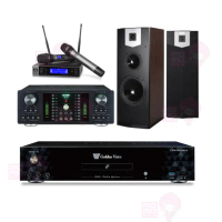 【金嗓】CPX-900 K1A+DB-7AN+JBL VM200+SK-500V(4TB點歌機+擴大機+無線麥克風+落地式喇叭)