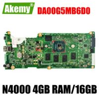 L52557-001 For HP Chromebook 11 G7 EE Motherboard N4000 4GB RAM/16GB da00g5mb6d0 tset ok