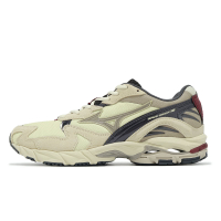 Mizuno 休閒鞋 Wave Rider 10 男鞋 米白 黑 YOKAI 妖怪 復古跑鞋 美津濃 D1GA2473-01