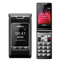 mtos C68 4G雙卡摺疊長輩機(黑)