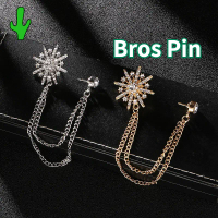 Butang Pin Baju Melayu Bros Pin Rantai jas Rantai Baju Melayu Rumbai Rantai Baju Melayu Aksesoris Pi
