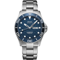 【MIDO 美度 官方授權】Ocean Star 200C海洋之星 廣告款陶瓷潛水錶(M0424301104100)
