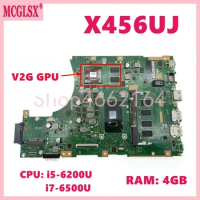 X456UJ i3/i5/i7-6th Gen CPU 4GB-RAM V2G GPU Laptop Motherboard For Asus X456UB X456UF A456U X456UQ X