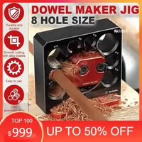 Pahat Karbida Dowel Jig 8mm-20mm Pengaturan Lubang Batang Kayu Bulat Dowel Pemeliharaan Pasak Kayu 8