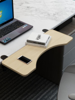 專賣 電腦桌面延長板桌子延伸加長手托架加寬折疊板擴展手托免打孔接板辦公傢具配