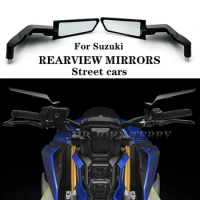 For Suzuki Honda Kawasaki Yamaha ktm Scooter DUCATI Motorcycle Mirrors Stealth Winglets Mirror Kits To Rotate Adjustable Mirror
