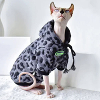 C & C Sphynx Cat Hoodie Devon Rex Outfits autumn winter warm Sphinx Clothing hairless cat clothes De