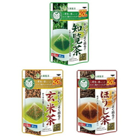 【江戶物語】 OHASHI 大橋製茶 德用 三角茶包 知覽茶/焙茶/玄米茶 50袋入 立體茶包 冷沖熱泡 日本原裝進口
