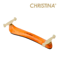 CHRISTINA Shoulder Rest for Violin, Solid Maple, 4/4-1/8 Size Available, Sponge Soft Pad Rubber Feet Protect
