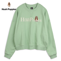 Hush Puppies 上衣 女裝立體品牌刺繡狗短版寬鬆上衣