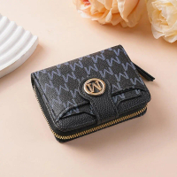 Lady Purse Short Wallet Women Money Bags M Letter Female Cards Purses ID Zipper Holder Coin H7P6