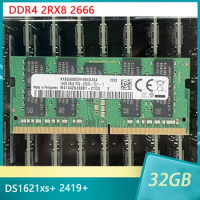 1 Pcs For Synology NAS DS1621xs+ 2419+ RAM 16G DDR4 2RX8 2666 ECC SODIMM 16GB Storage Memory