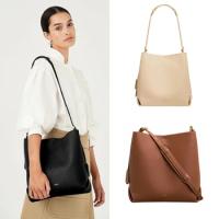 Australian Brand Niche Design Leather Bucket Bag 2023 OROTON New Fashion Cowhide Bag Large Capacity Single Shoulder Bag
