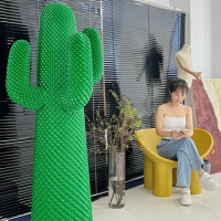 Floor-to-ceiling cactus coat rack giant ornaments
