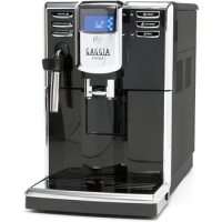 Gaggia Anima Espresso Machine, Steam Wand for Manual Frothing for Lattes and Cappuccinos with Programmable Options,Black