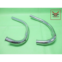 EXHAUST HEADER PIPE SET CHROME Fit For HONDA CB125K3 CD125K3 // คอท่อไอเสีย ชุบโครเมี่ยม