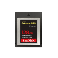 【SanDisk 晟碟】專業超極速 ExtremePro Cfexpress Card Type B - 128GB(極速1700MB/秒 原廠有限永久保固)
