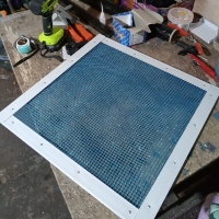Tutup akuarium jaring plastik HDPE ukuran 60x40