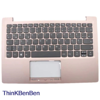 DE German Rose Pink Keyboard Upper Case Palmrest Shell Cover For Lenovo Ideapad 120S 11 11IAP Winbook S130 130S 11IGM 5CB0P23821