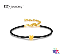 MJ Jewellery THE Mix Collection 999.9/24K Pure Gold Mini Love Charm Rope Bracelet Set L12-B800