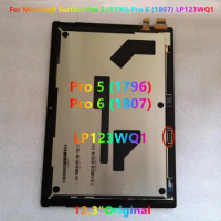 Original 12.3" For Microsoft Surface pro5 Pro 5 (1796) pro6 Pro 6 (1807) LP123WQ1 LCD Display Touch Screen Digitizer Assembly